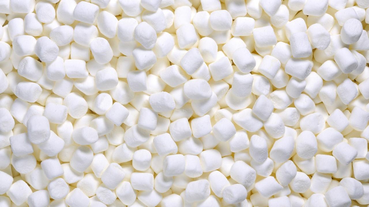 A bunch of marshmallows