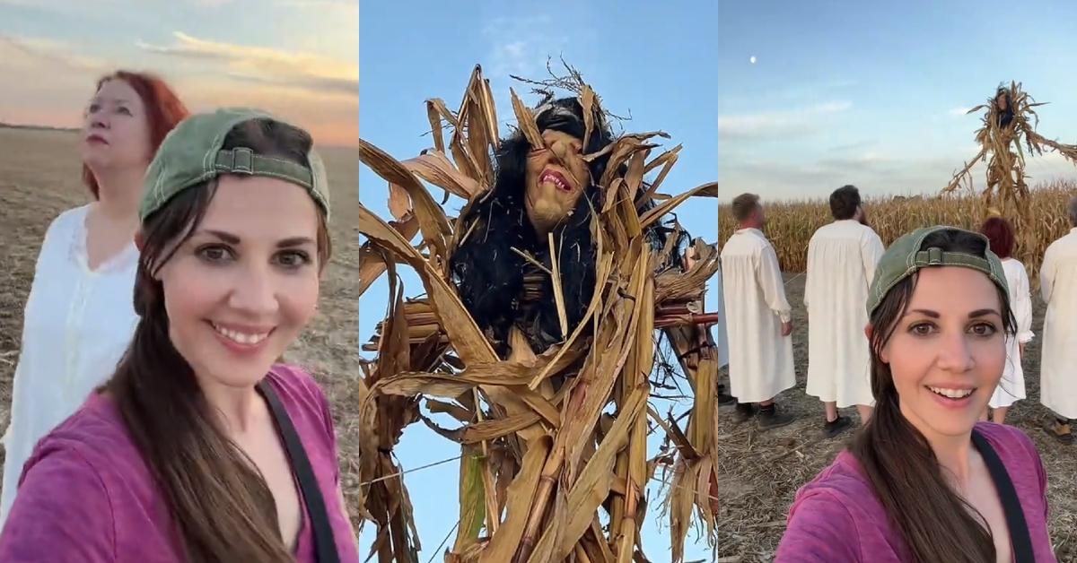 Woman Finds “Cult” in Corn Field, Goes up to Them