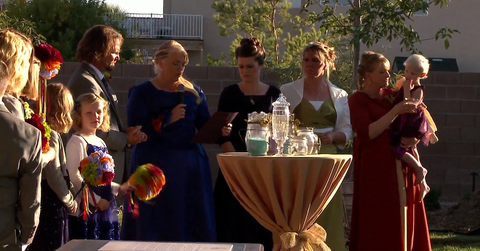 'Sister Wives' stars dressed up at commitment ceremony