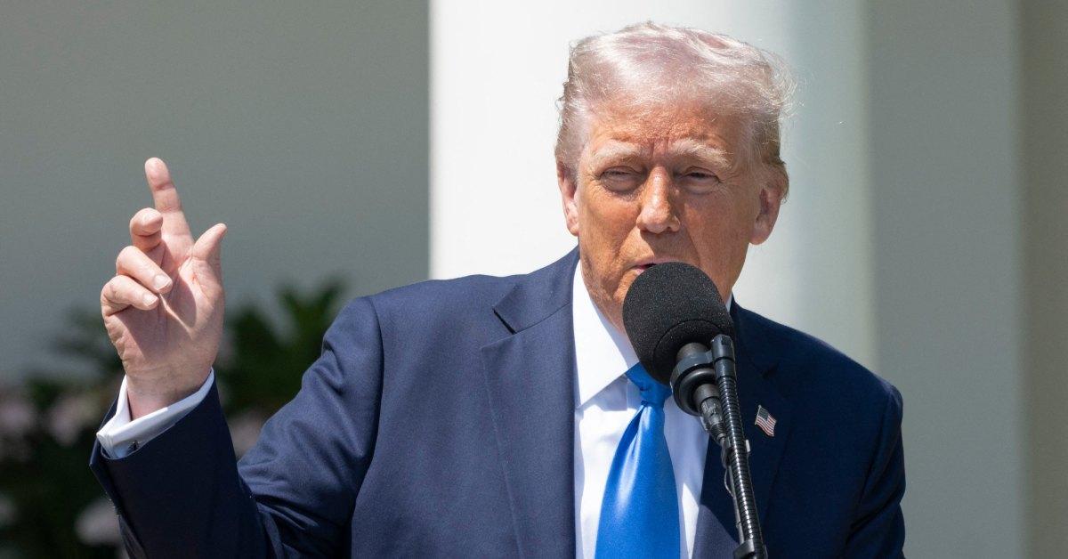Donald Trump participates in a National Day of Prayer.