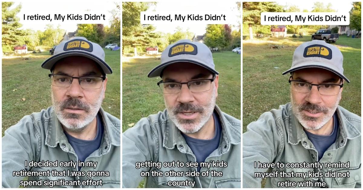 A man explains how he visits his kids without disrupting their lives