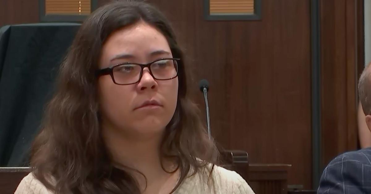 Leilani Simon sits in court during her trial 