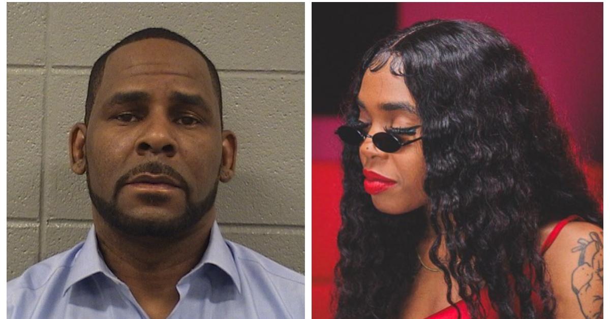 (L-R): R. Kelly mugshot; Buku Abi