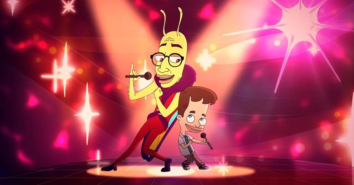 Walter the Lovebug (Brandon Kyle Goodman) and Nick Birch (Nick Kroll) in 'Big Mouth'