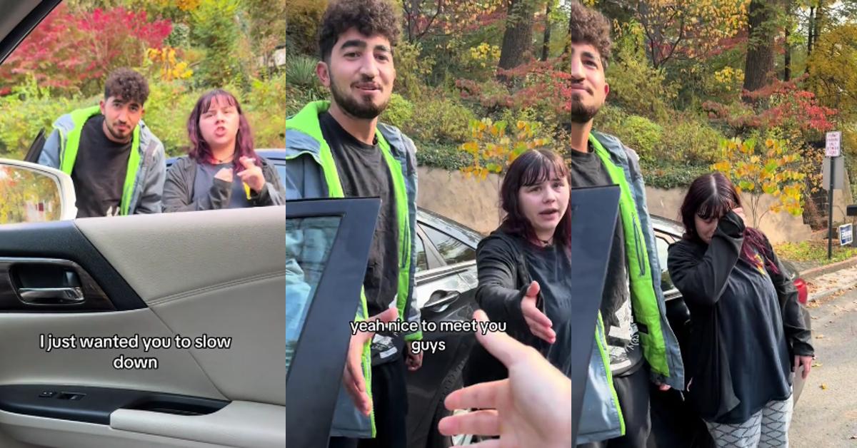 Guy Offers Angry Stranger Hug During Roadside Altercation