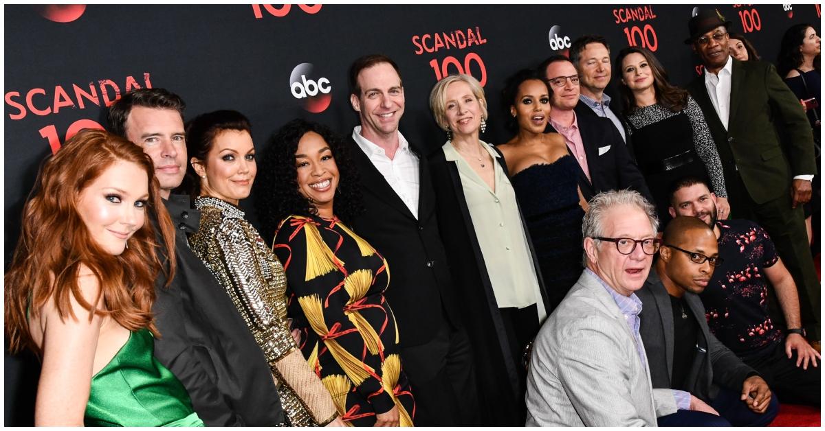 'Scandal' cast with Shonda Rhimes