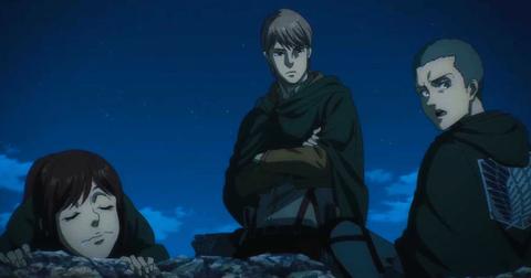 Sasha, Jean and Connie in 'Attack on Titan'