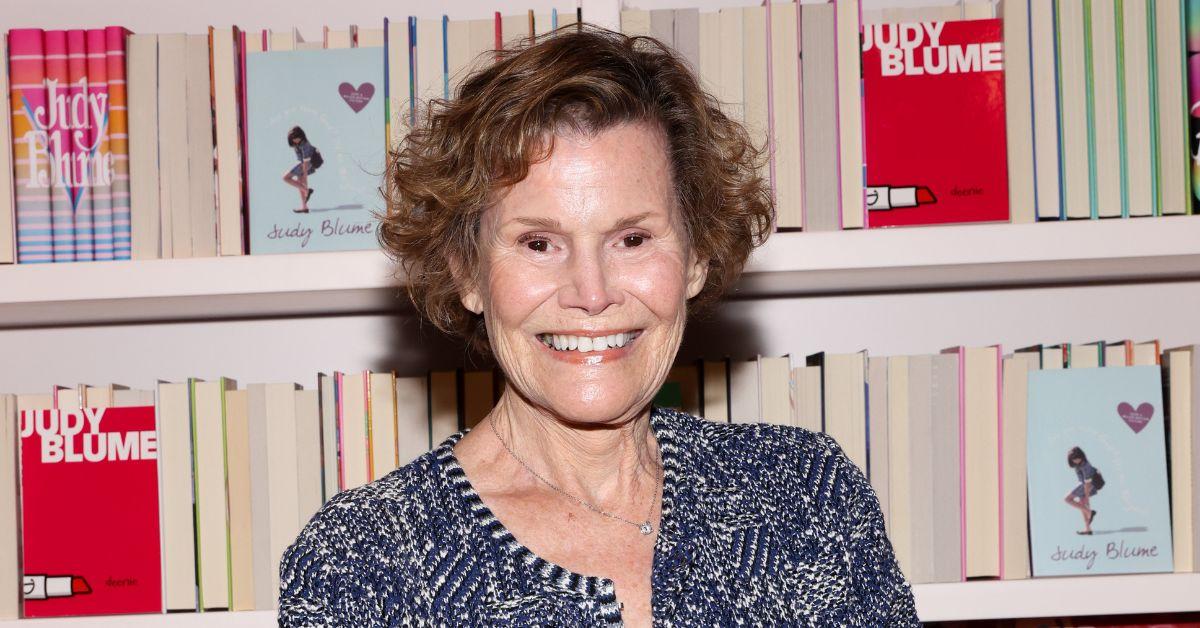 Judy Blume smiling at an event.