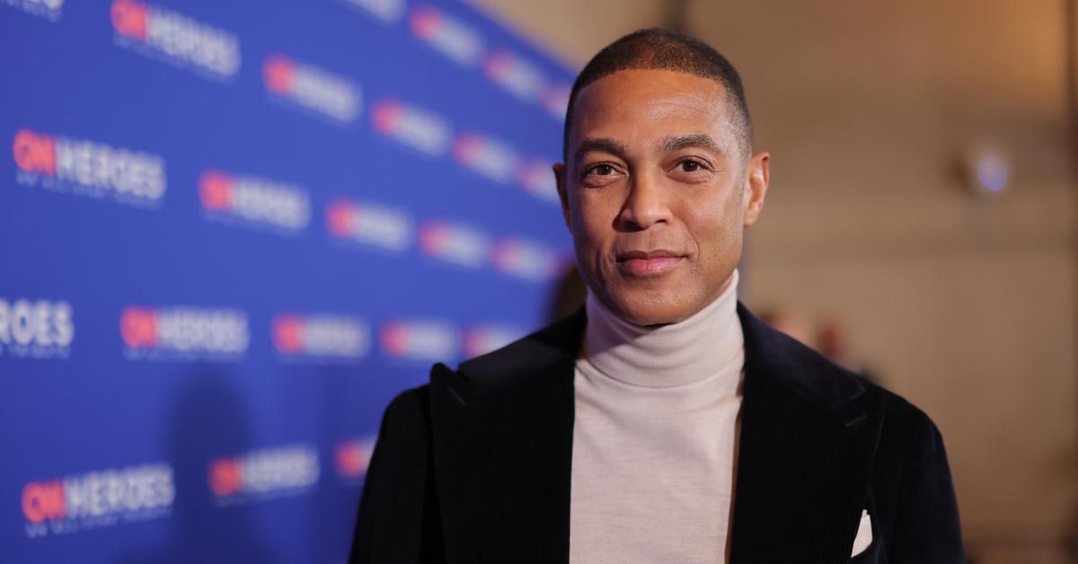 Don Lemon wears a black blazer and cream-colored turtleneck to the 16th annual CNN Heroes: An All-Star Tribute on Dec. 11, 2022