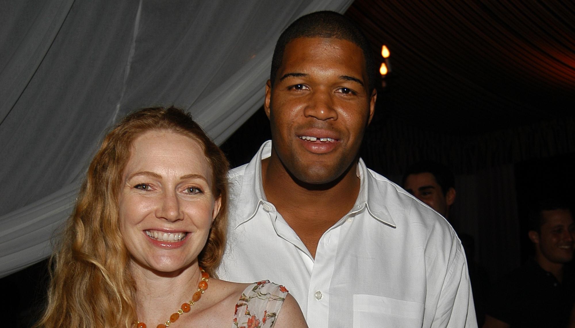 Jean Strahan and Michael Strahan attend Andrew Rosen, on behalf of Theory, Hosts a Post-Screening Dinner to Celebrate "Riding Giants"