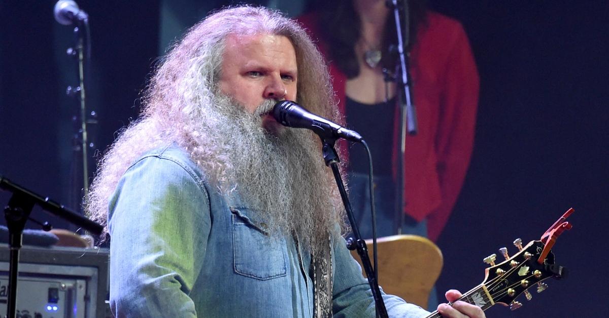 Jamey Johnson performing on stage.