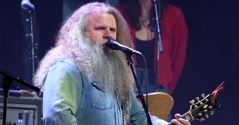 Jamey Johnson performing on stage.