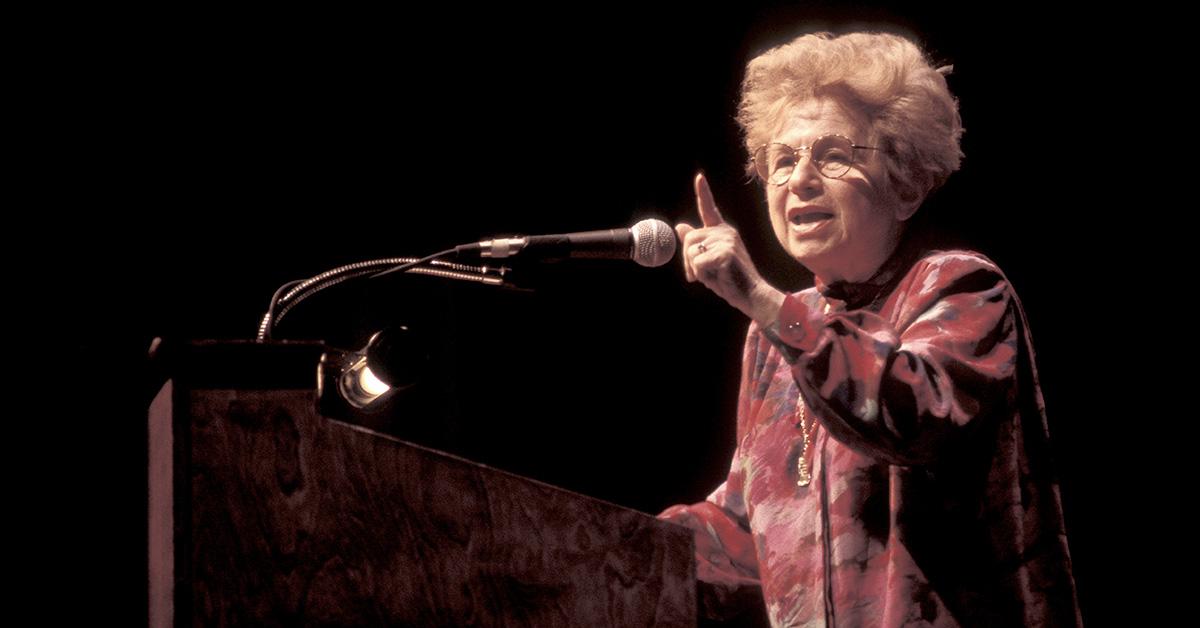 Dr. Ruth performing in concert in April of 1993. 