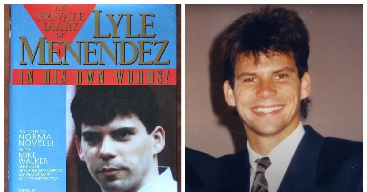 (L-R): Cover of Lyle Menendez's book; Lyle Menendez smiles in a photo