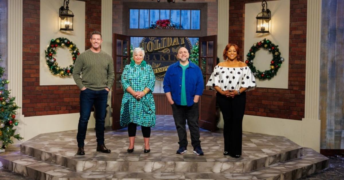 Duff with Jesse and the other judges on Holiday Baking Championship.