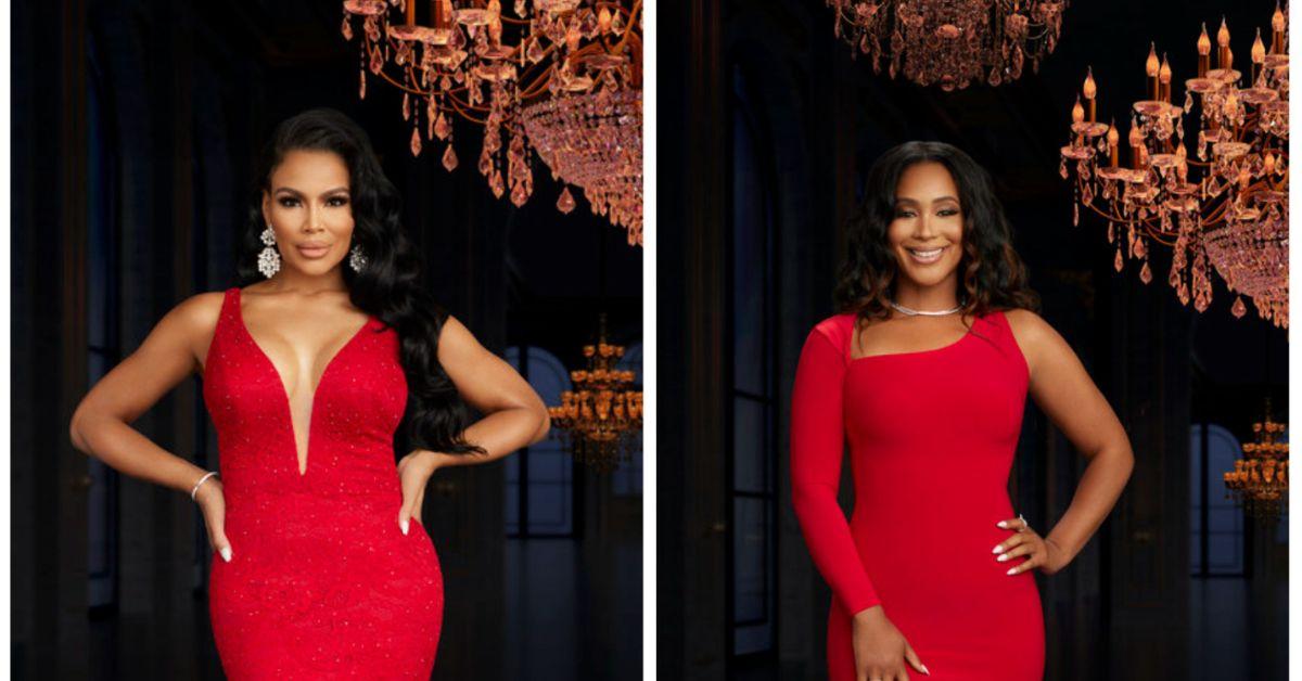 (l-r): Mia Thornton and Jacqueline Blake posing for 'The Real Housewives of Potomac' Season 7