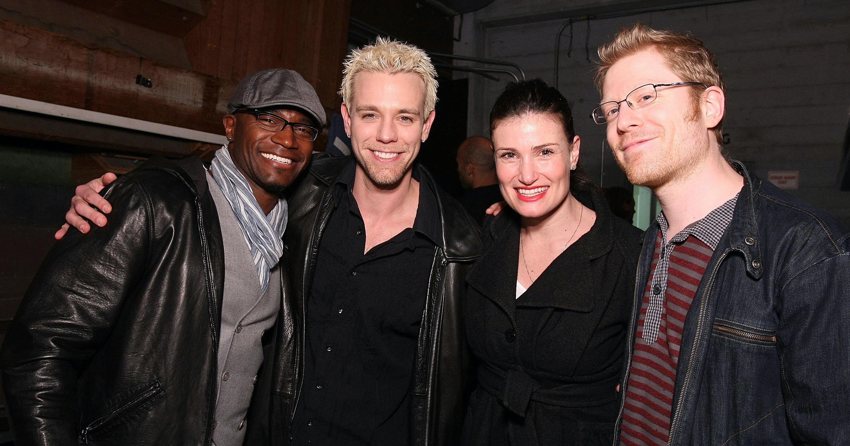 Taye Diggs, Adam Pascal, Idina Menzel, and Anthony Rapp in 2009