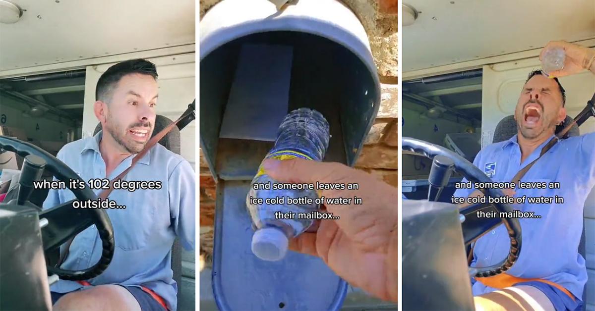 Leave cold water in mailbox for post workers in summer