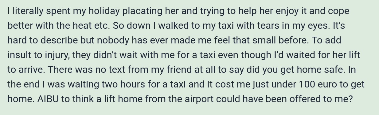 mom abandons friends daughter airport