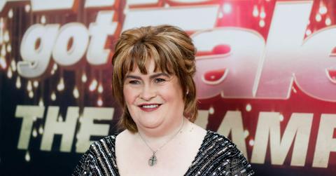 Susan Boyle on the America's Got Talent red carpet.