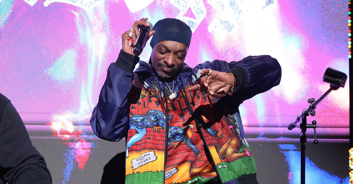 Snoop Dogg DJing at the premiere of 'Underdoggs.' 