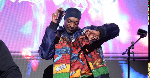 Snoop Dogg DJing at the premiere of 'Underdoggs.'