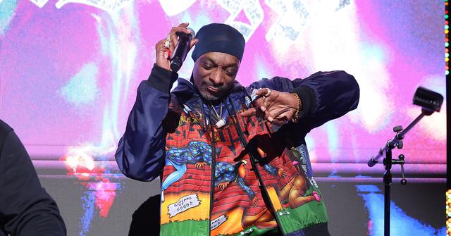 Snoop Dogg DJing at the premiere of 'Underdoggs.'