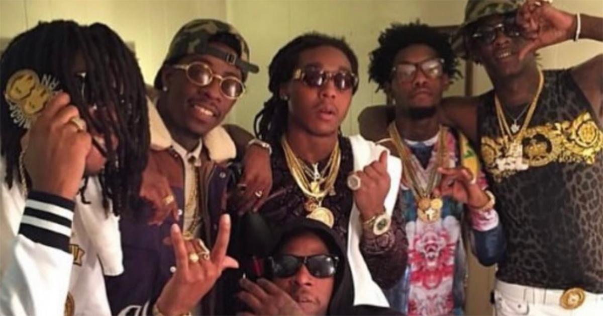 Migos with Rich Homie Quan in Atlanta. 