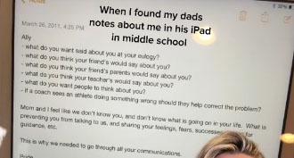 Woman Discovers Notes Dad Kept About Her Bad Behavior, Sparks Parenting Debate