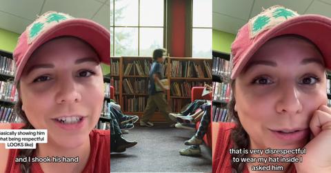 “Older Gentleman” Scolds Woman for Wearing Hat in Library