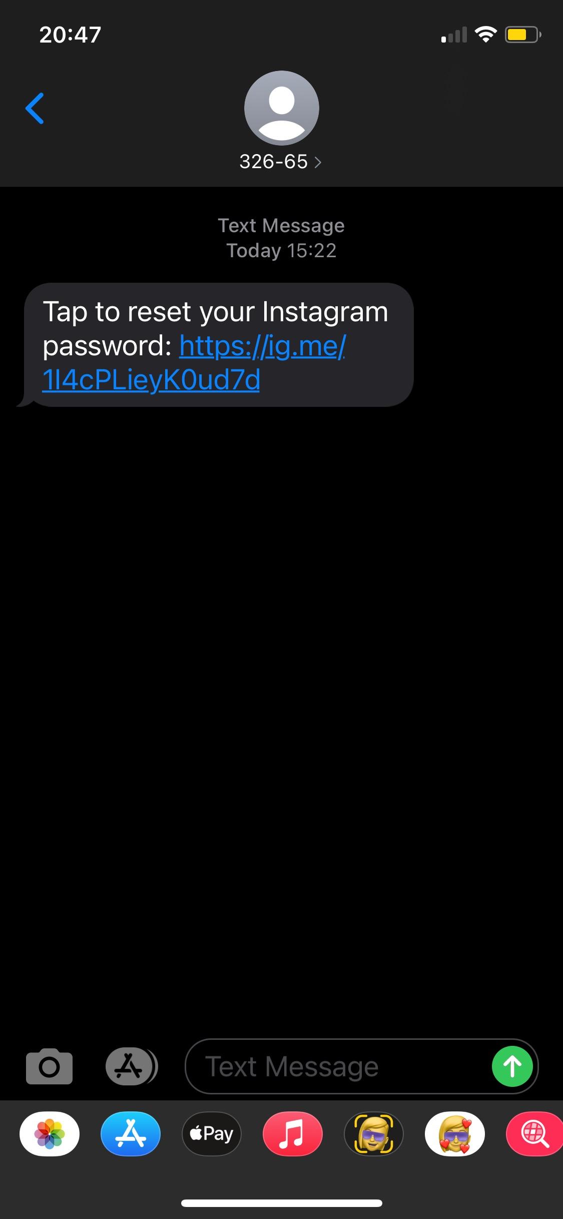 Reset Instagram Password Text Is It A Scam
