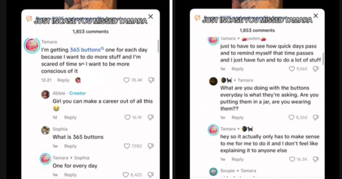 The "365 buttons" TikTok trend started