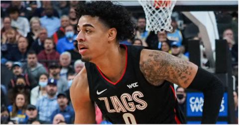 Gonzaga Bulldogs guard Julian Strawther