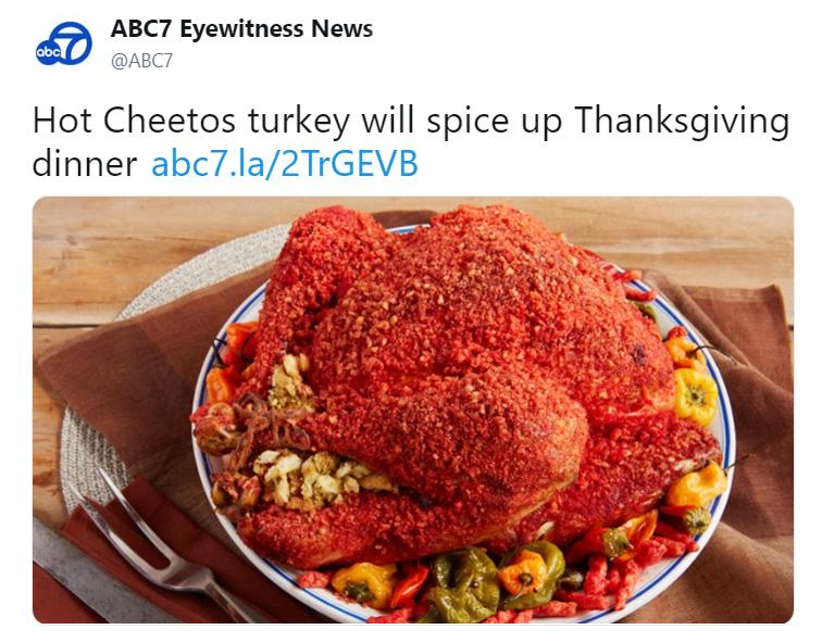 flamin hot cheetos turkey