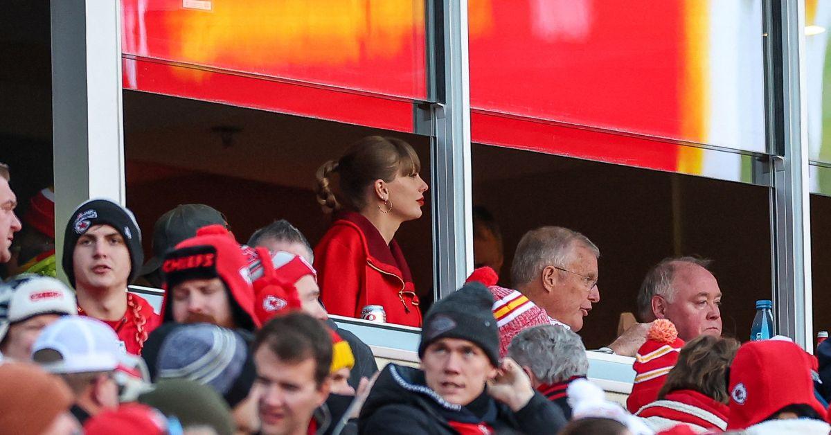 Taylor Swift at a Chiefs Raiders game in November 2024. 