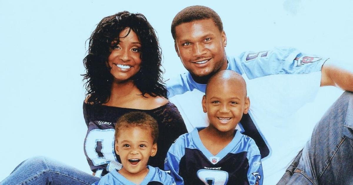 (l-r): Mechelle McNair, Trenton McNair, Steve McNair, and Tyler McNair