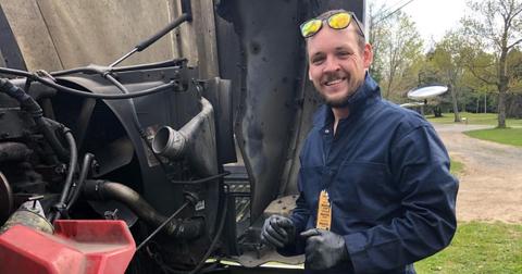Abe from 'Return to Amish' working on his truck