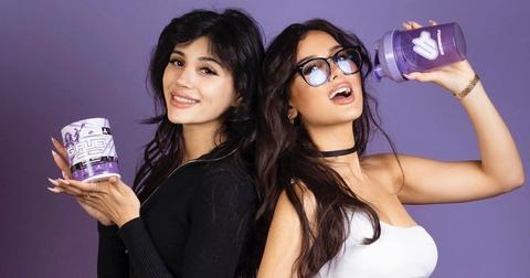 Ranya "woffeecs" and Lia "SSSniperWolf" showing off the Wolf Berry G-Fuel flavor