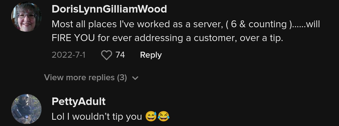 server  percent tip standard