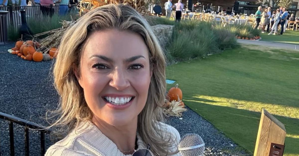 Amanda Balionis smiles for a selfie at the 8th USLBM Foundation Golf Outing in October 2024.