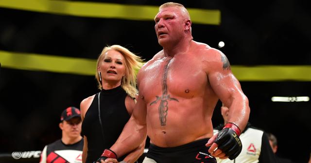 Rena Lesnar and Brock Lesnar at UFC 200