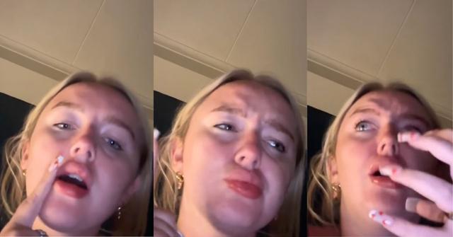 Keely McGrath applied a dab of perfume to a cold sore, which led to a painful reaction