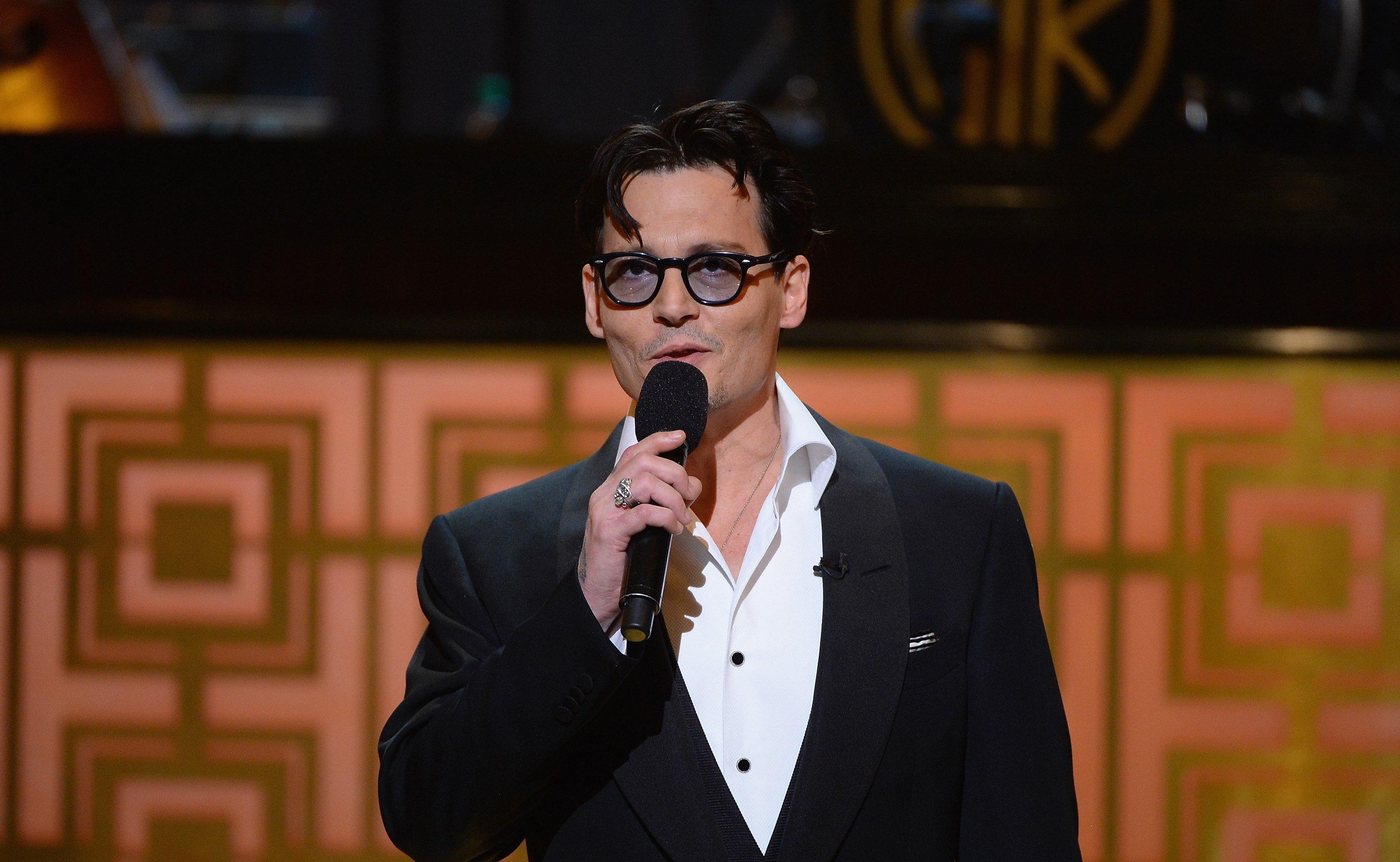 Johnny Depp at Spike TV's "Don Rickles: One Night Only" event in May 2014.