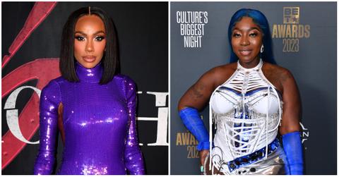 LHHATL stars Erica Mena and Spice on the red carpet