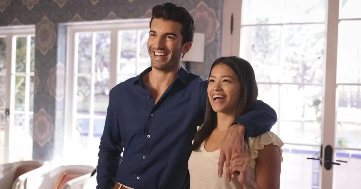 Gina Rodriguez as Jane and Justin Baldoni as Rafael on 'Jane the Virgin.'