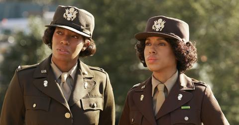 Two members of the 6888 Battalion in the Netflix film 'The Six Triple Eight'