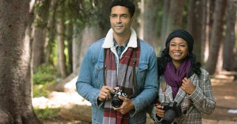 Henderson Wade and Tatyana Ali in 'A Picture Perfect Holiday'
