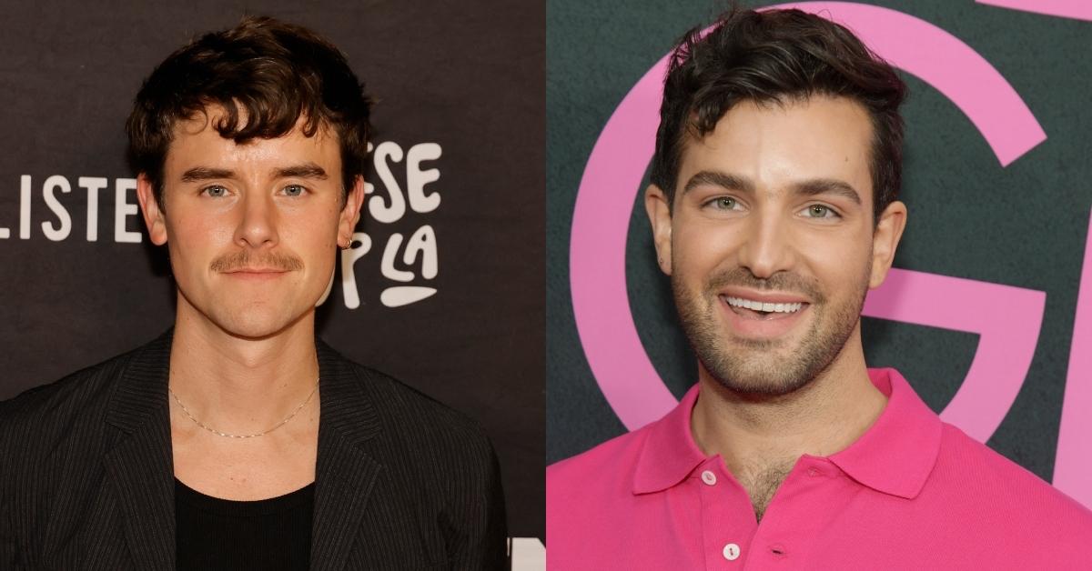 Connor Franta attends GLSEN's Rise Up LA Benefit Gala at NeueHouse Hollywood on October 28, 2023 in Hollywood and Daniel Preda at the premiere of "Mean Girls" held at AMC Lincoln Square on January 8, 2024 in New York City