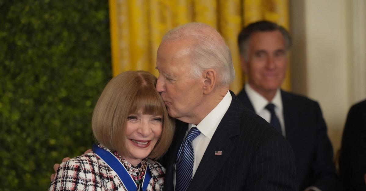 Anna Wintour receives the Medal of Freedom from fmr President Joe Biden