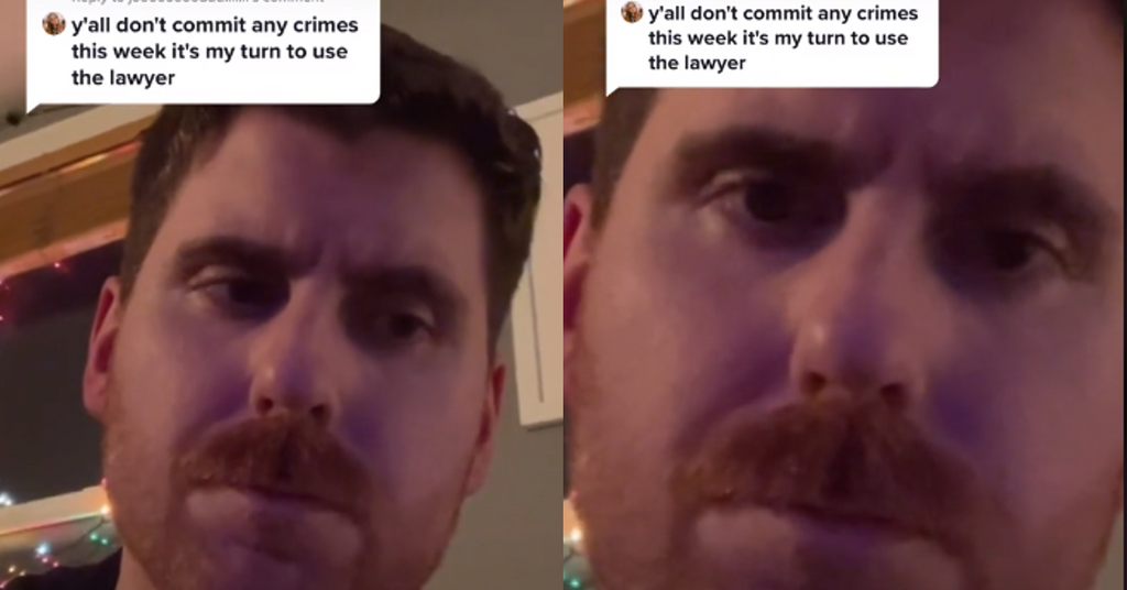 TikTok Lawyer Begs Followers to Stop Telling Him Their Crimes